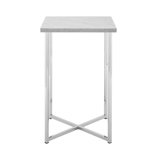 Walker Edison Luxe Modern Glam Square Side Table